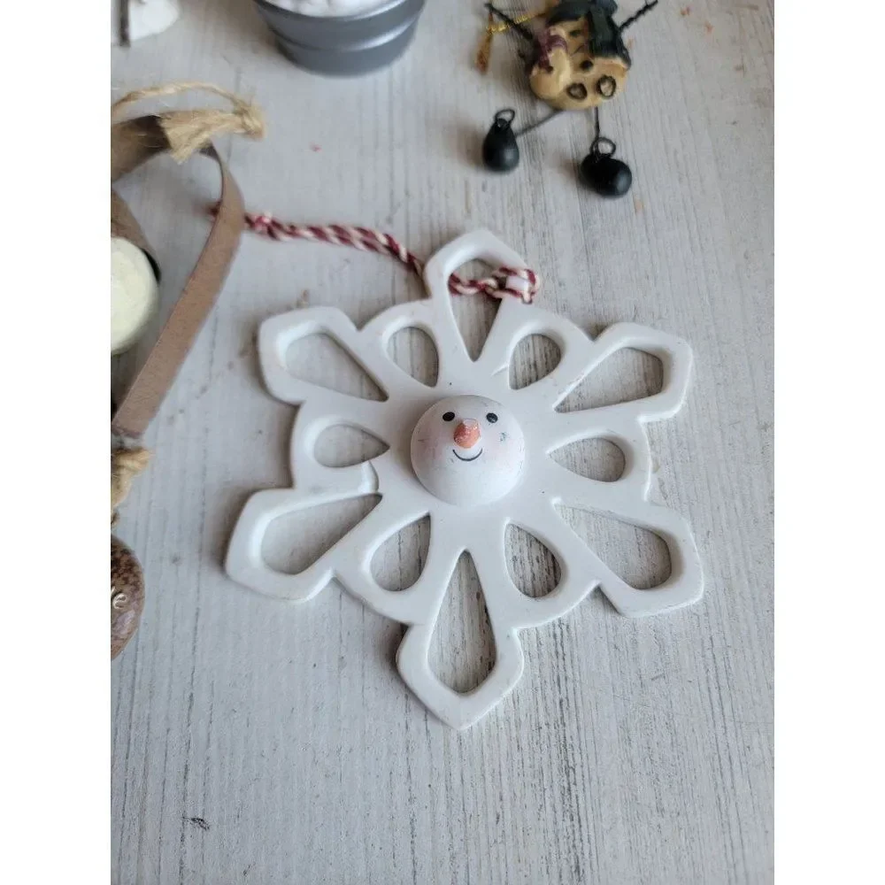 Snowflake snowman heart Arctic‎ bucket variety ornament Xmas